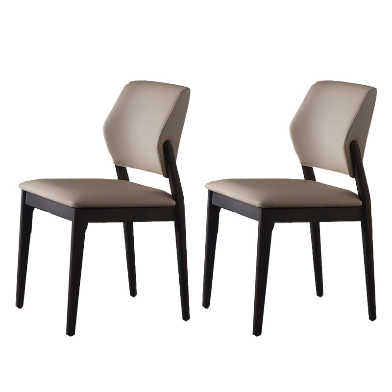 Contemporary Open Back Dining Chairs Indoor Upholstered Side Chair