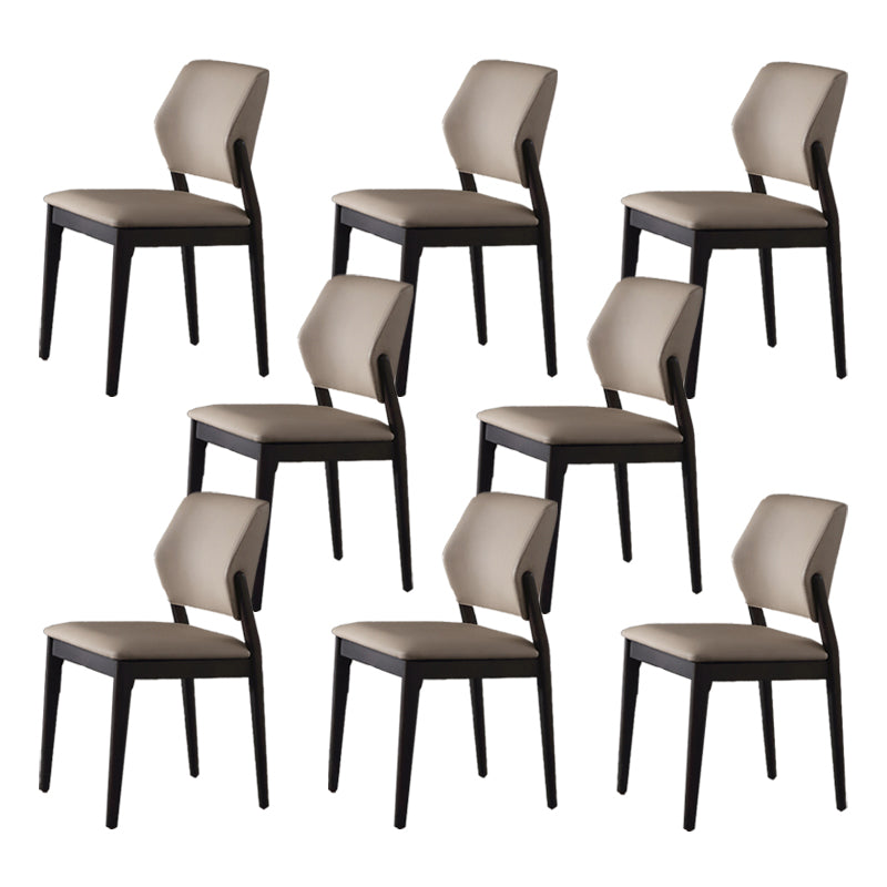 Contemporary Open Back Dining Chairs Indoor Upholstered Side Chair