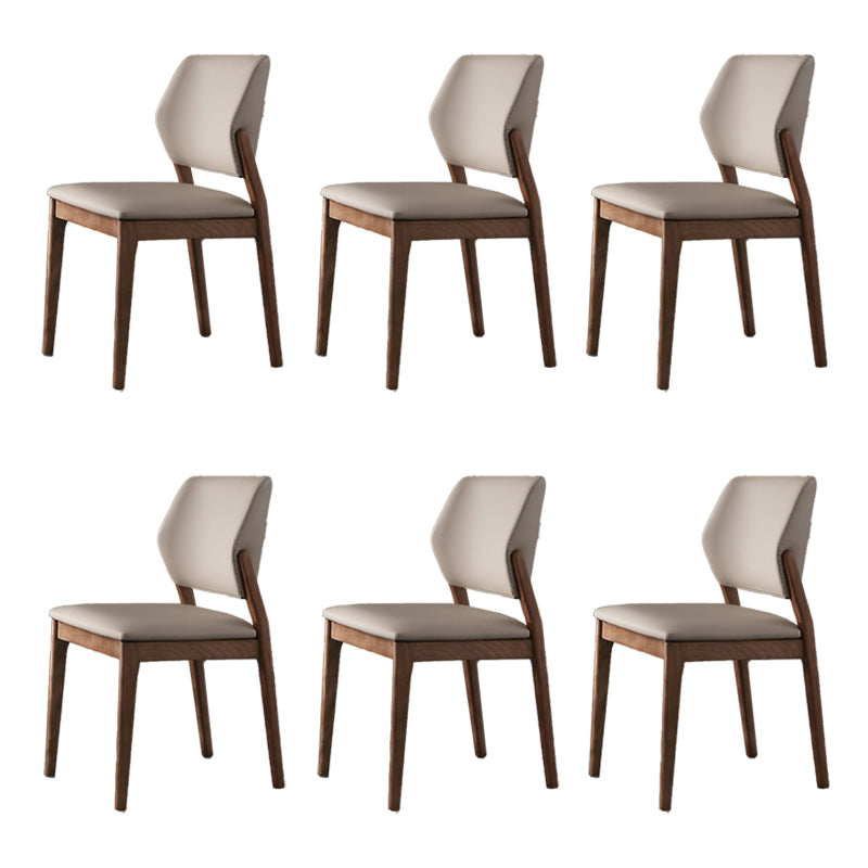 Contemporary Open Back Dining Chairs Indoor Upholstered Side Chair