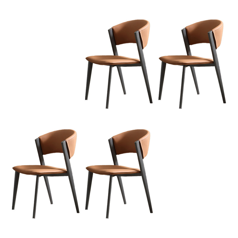 Contemporary Kitchen Dining Chairs Open Back Dining Side Chair