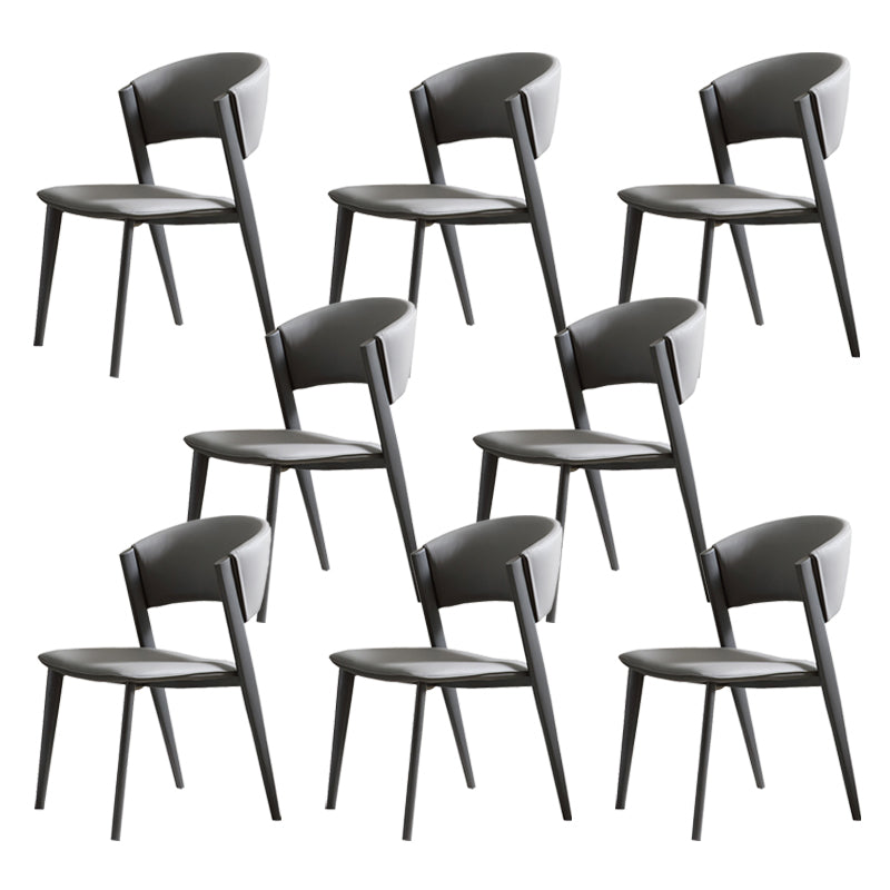 Contemporary Kitchen Dining Chairs Open Back Dining Side Chair