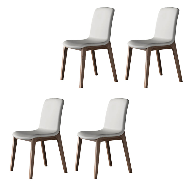 Faux Leather Modern Side Chair Parsons Chair with Upholstered