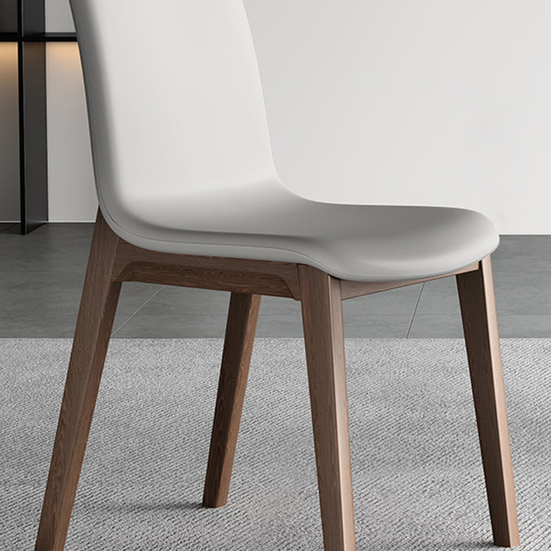 Faux Leather Modern Side Chair Parsons Chair with Upholstered