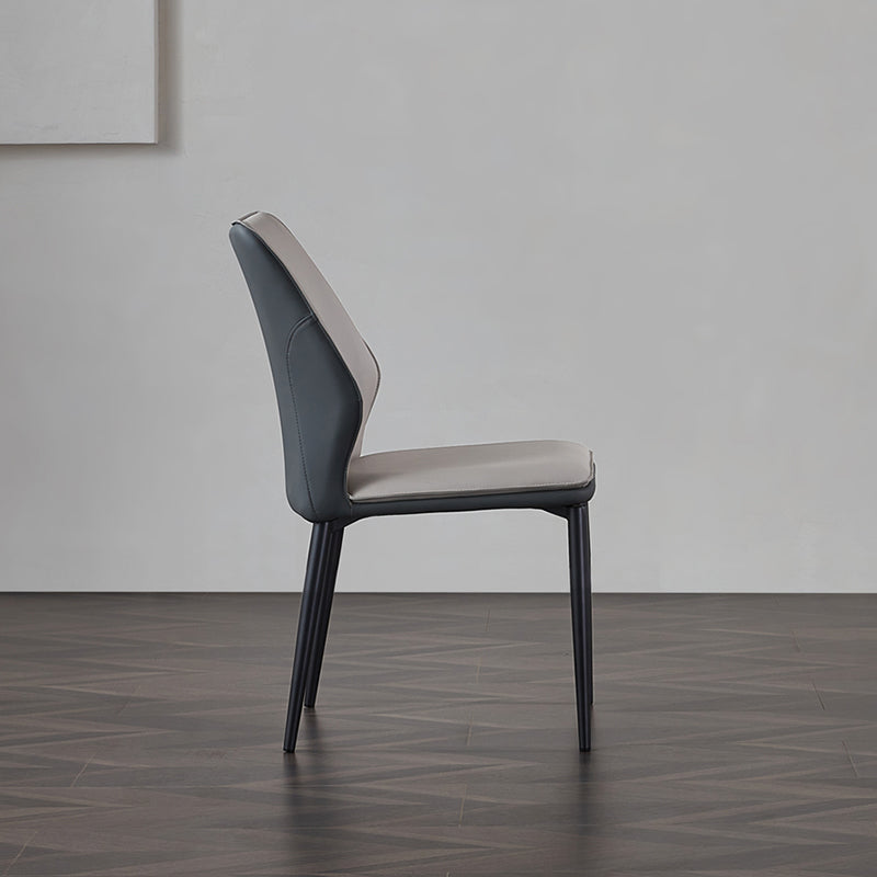 Industrial Dining Room Side Chair Metal Legs Wingback Chairs