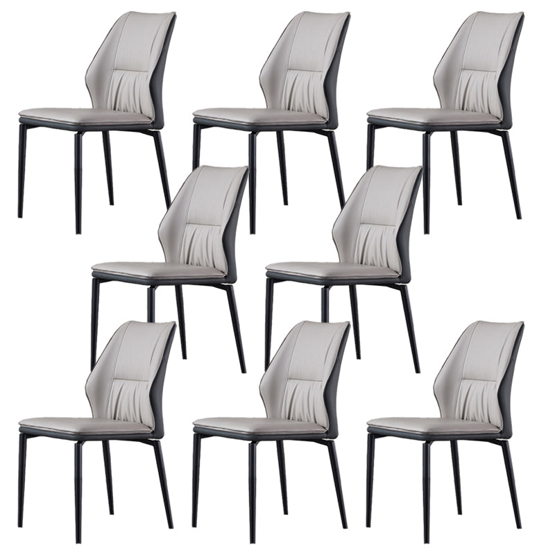 Industrial Dining Room Side Chair Metal Legs Wingback Chairs
