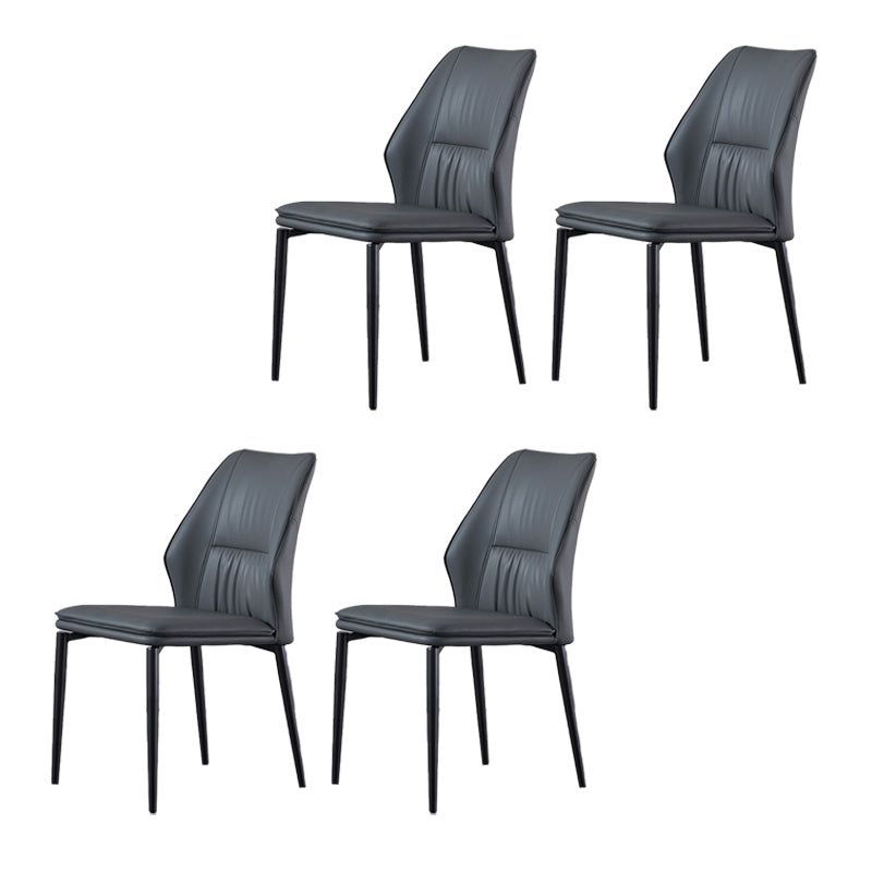 Industrial Dining Room Side Chair Metal Legs Wingback Chairs