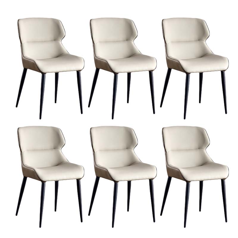 Faux Leather Kitchen Dining Side Chairs Wingback Side Chairs