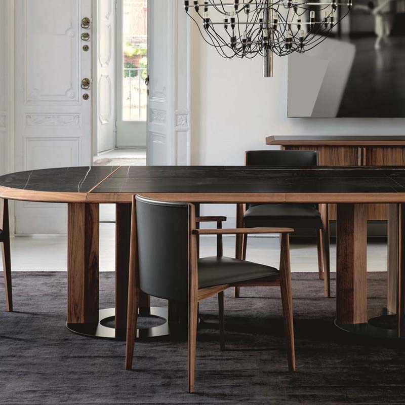 Armless Kitchen Dining Side Chair Faux Leather Chair with Wood Legs