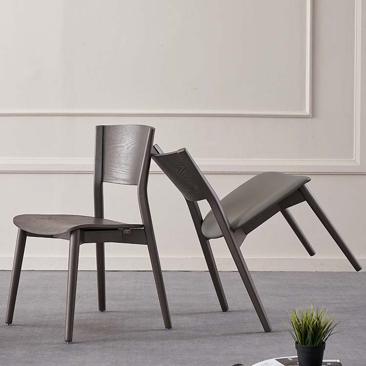 Dining Room Kitchen Side Chair Industrial Solid Wood Armless Chair