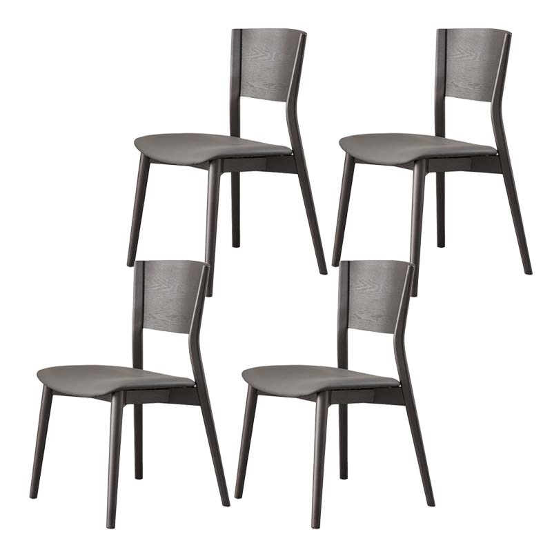 Dining Room Kitchen Side Chair Industrial Solid Wood Armless Chair