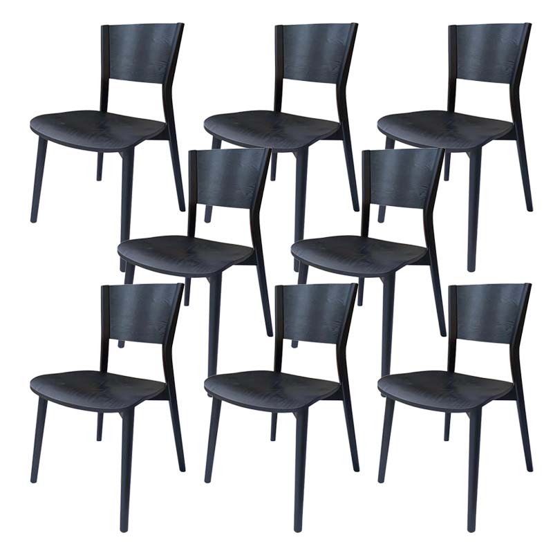 Dining Room Kitchen Side Chair Industrial Solid Wood Armless Chair