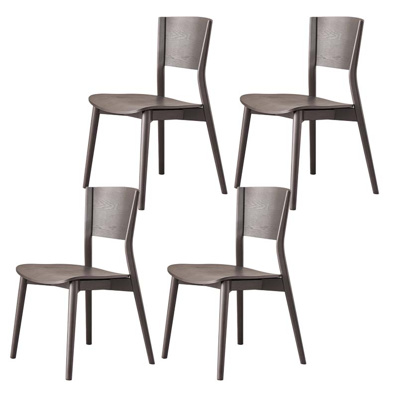 Dining Room Kitchen Side Chair Industrial Solid Wood Armless Chair