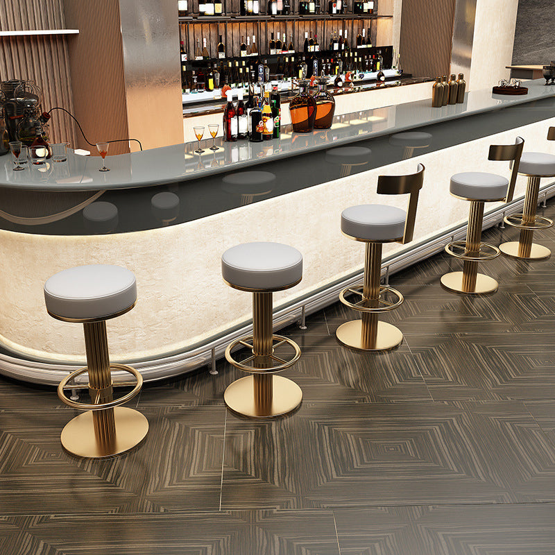 Leather Bar Stool Adjustable Height Counter Stool for Bristol