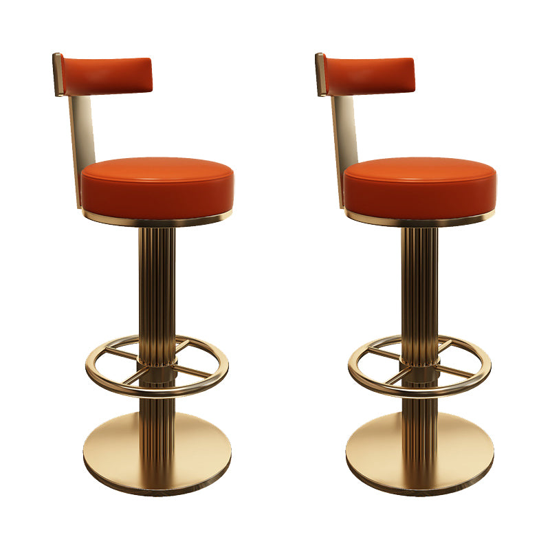 Leather Bar Stool Adjustable Height Counter Stool for Bristol