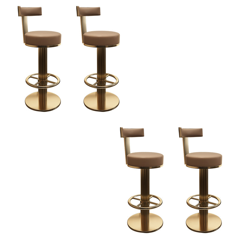 Leather Bar Stool Adjustable Height Counter Stool for Bristol