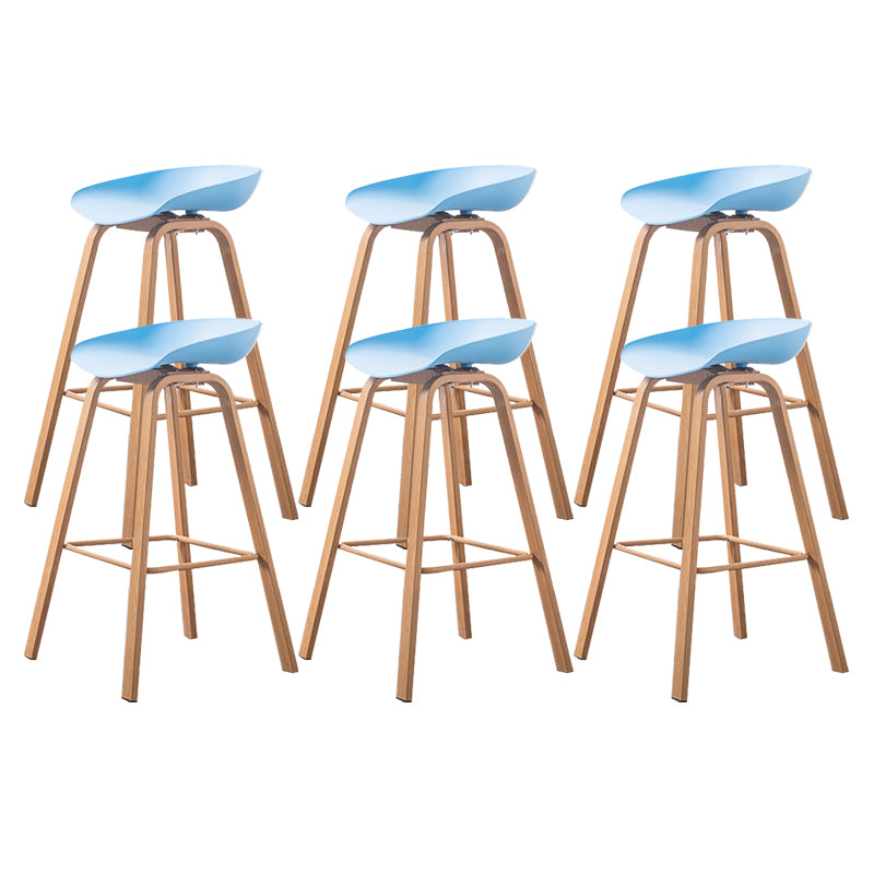 Industrial Armless Backrest Counter Stool Iron Bar Stool with Acrylic Seat for Cafe
