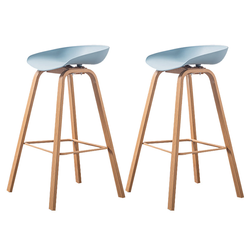 Industrial Armless Backrest Counter Stool Iron Bar Stool with Acrylic Seat for Cafe