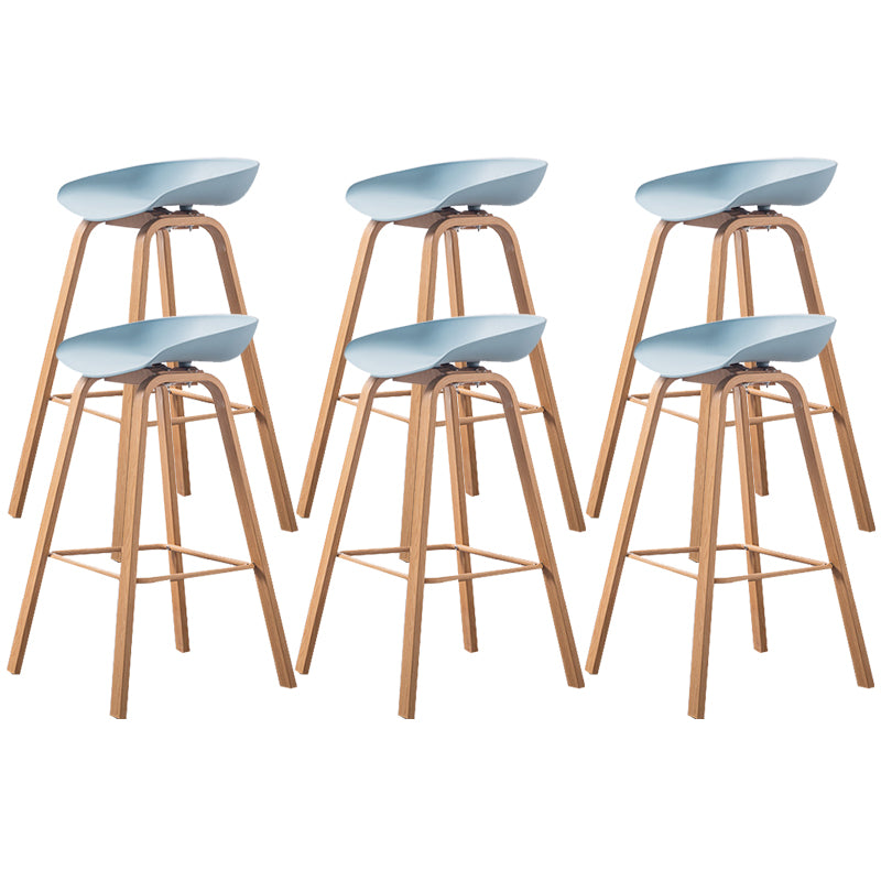 Industrial Armless Backrest Counter Stool Iron Bar Stool with Acrylic Seat for Cafe