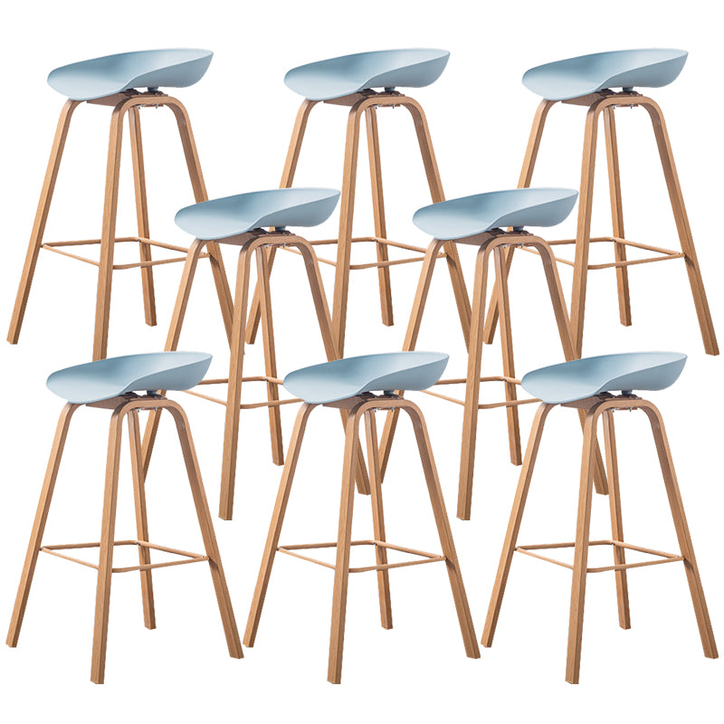 Industrial Armless Backrest Counter Stool Iron Bar Stool with Acrylic Seat for Cafe