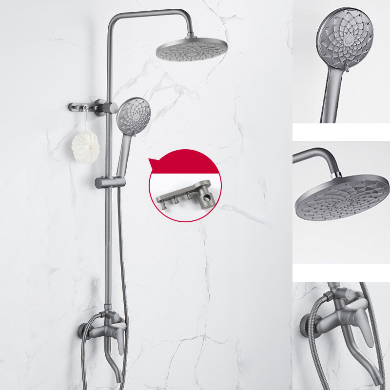 Shower System Square Adjustable Spray Pattern Massage Jet Shower System