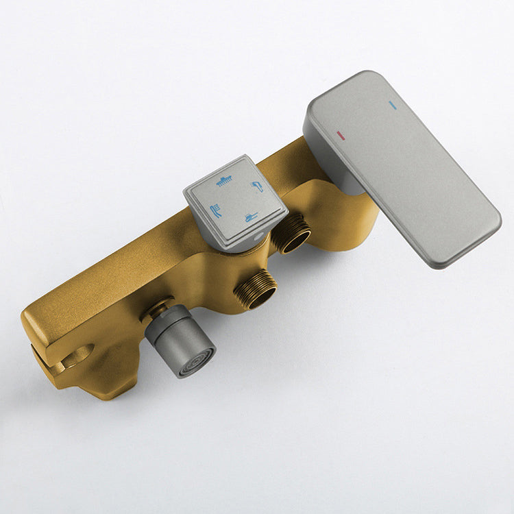 Shower System Square Adjustable Spray Pattern Massage Jet Shower System