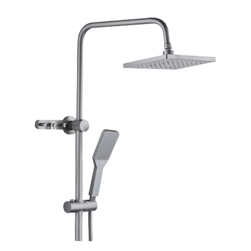 Shower System Square Adjustable Spray Pattern Massage Jet Shower System