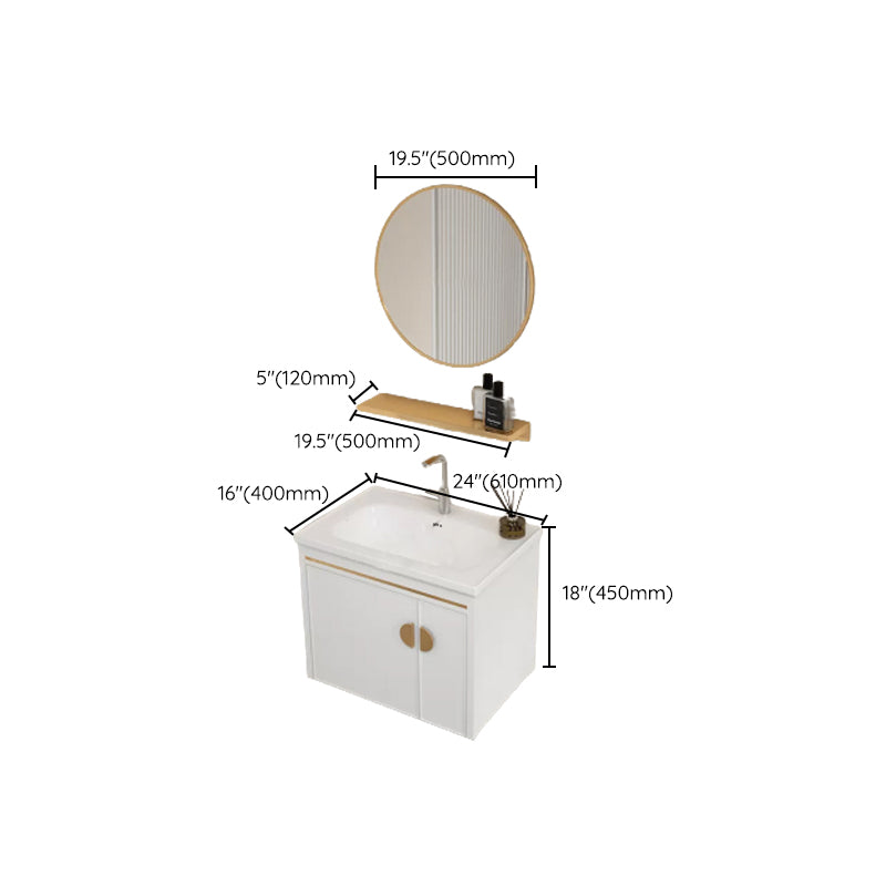 Gorgeous Sink Cabinet Free-standing Standard Space Saver Vanity with Mirror