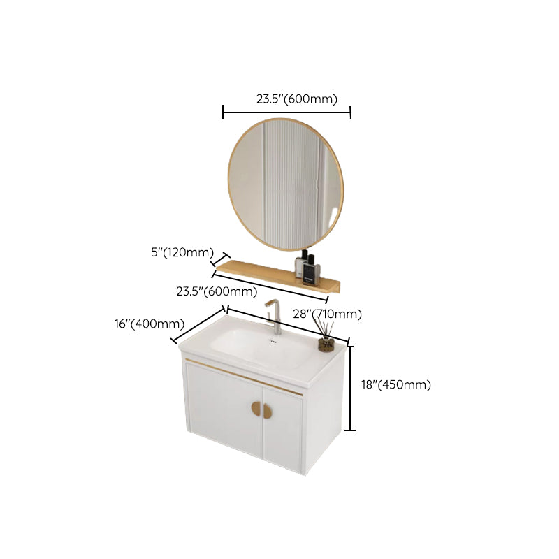 Gorgeous Sink Cabinet Free-standing Standard Space Saver Vanity with Mirror