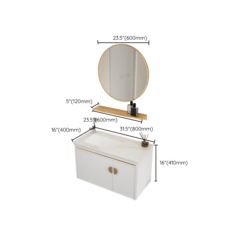 Gorgeous Sink Cabinet Free-standing Standard Space Saver Vanity with Mirror