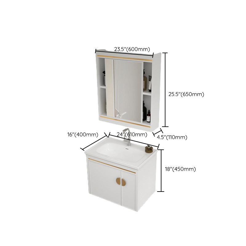 Gorgeous Sink Cabinet Free-standing Standard Space Saver Vanity with Mirror