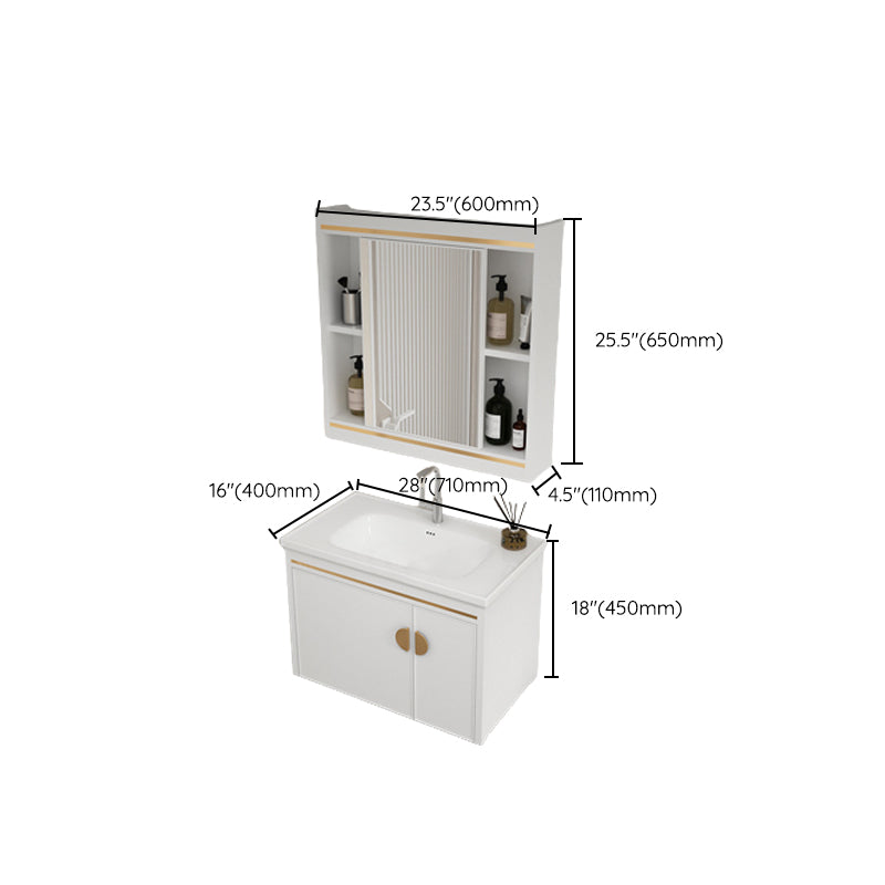 Gorgeous Sink Cabinet Free-standing Standard Space Saver Vanity with Mirror