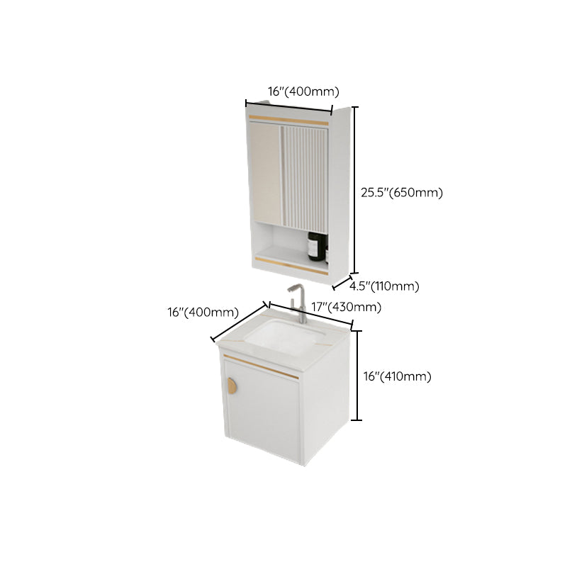 Gorgeous Sink Cabinet Free-standing Standard Space Saver Vanity with Mirror