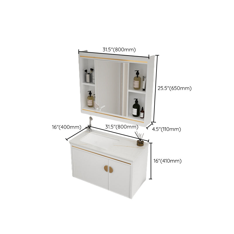 Gorgeous Sink Cabinet Free-standing Standard Space Saver Vanity with Mirror