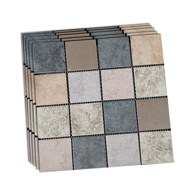 Grid Mosaic Sheet Wall & Floor Tile Mixed Material Outdoor Wall Tile