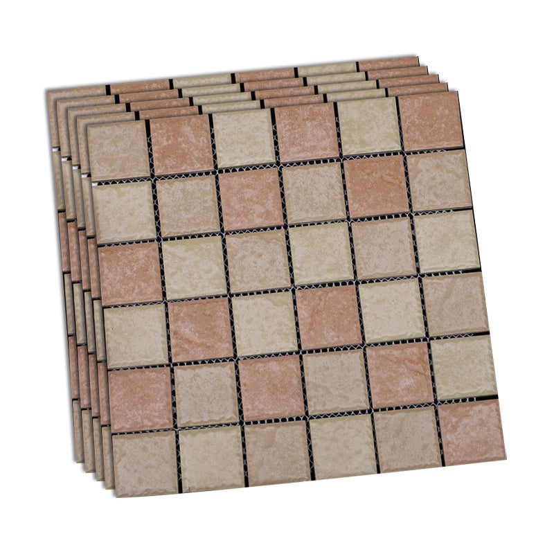 Grid Mosaic Sheet Wall & Floor Tile Mixed Material Outdoor Wall Tile