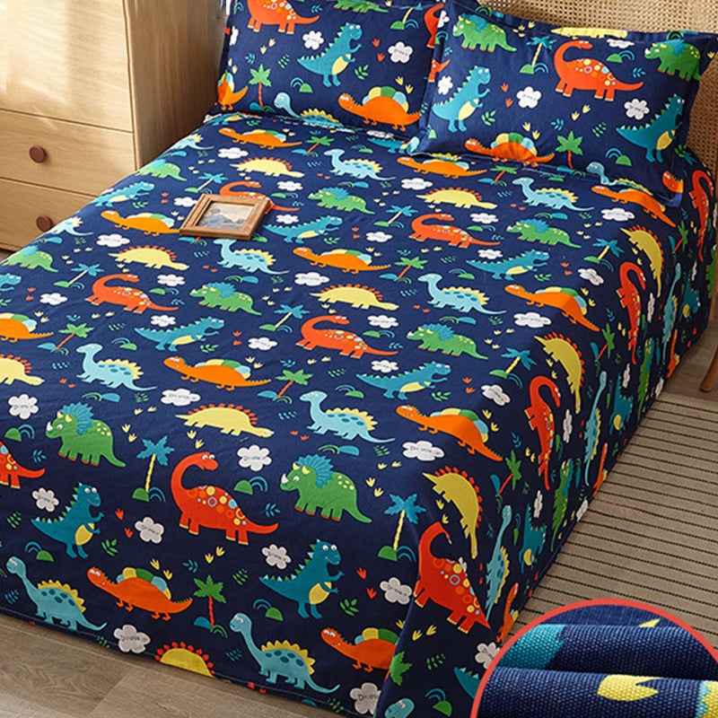 Long Staple Cotton Percale Sheet Set Animal Print and Floral Bed Sheet