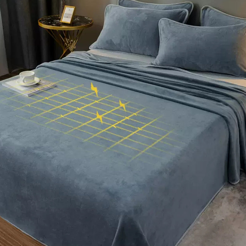 One Piece Sheet Printed Polyester Fade Resistant Breathable Flannel Bed Sheet