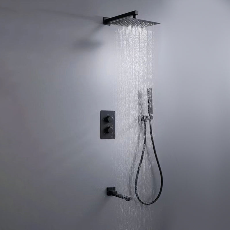 Shower System Wall Mounted Massage Jet Adjustable Spray Pattern Shower Trim