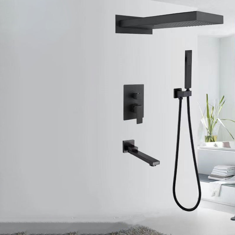 Shower System Wall Mounted Massage Jet Adjustable Spray Pattern Shower Trim