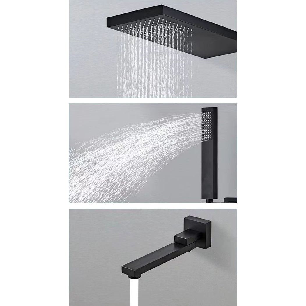 Shower System Wall Mounted Massage Jet Adjustable Spray Pattern Shower Trim