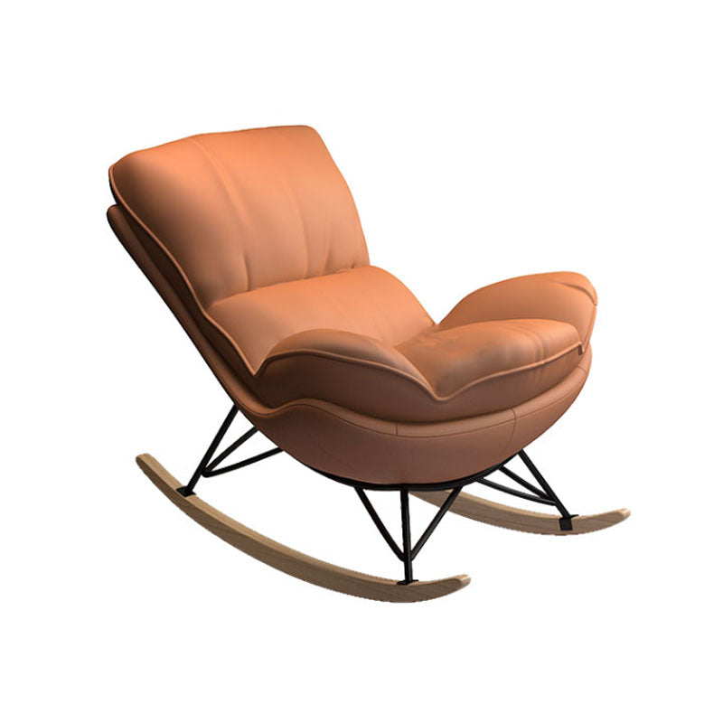 Living Room Simple Rocker Chair Modern Style Waterproof Single Rocker Chair