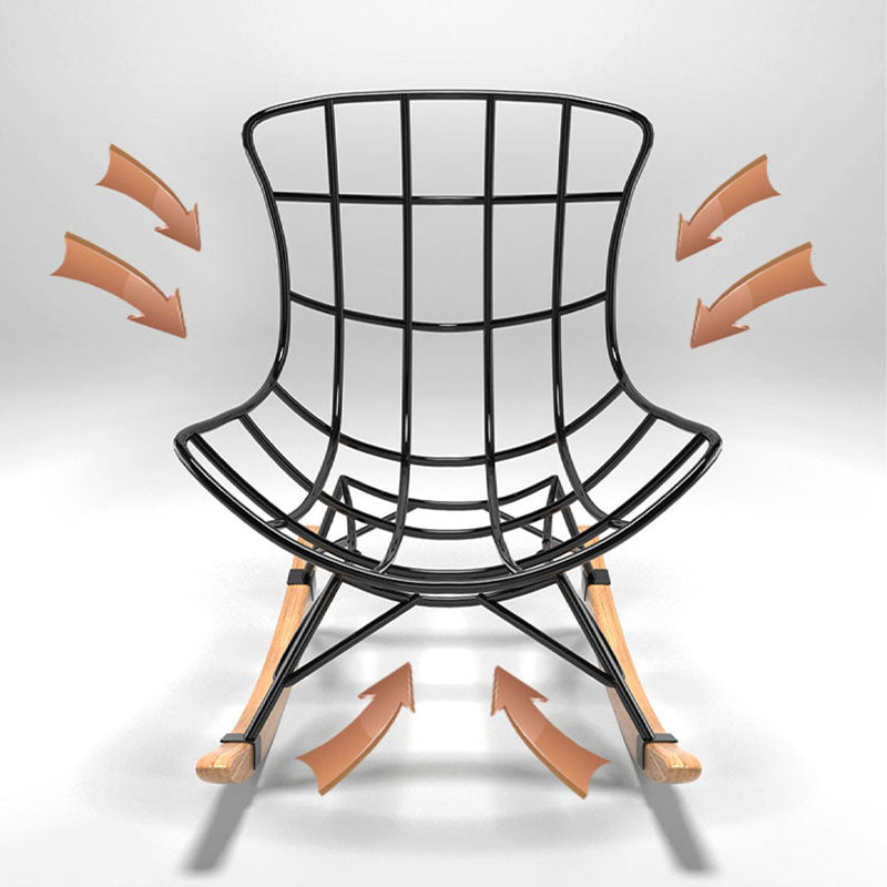 Living Room Simple Rocker Chair Modern Style Waterproof Single Rocker Chair