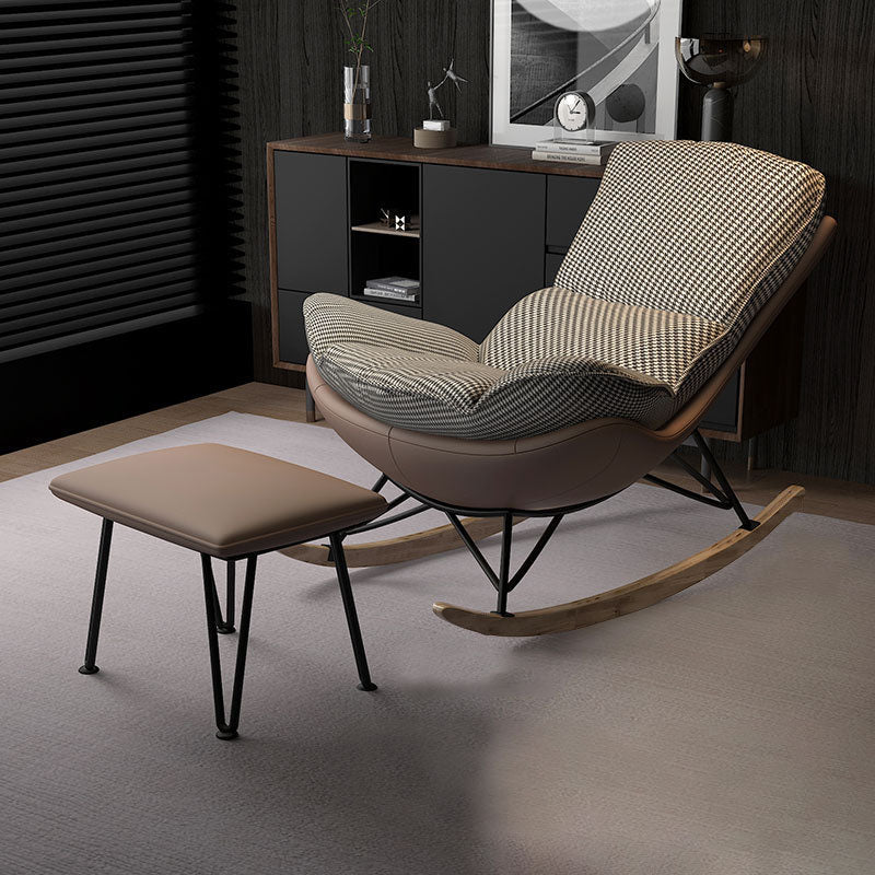 Living Room Simple Rocker Chair Modern Style Waterproof Single Rocker Chair