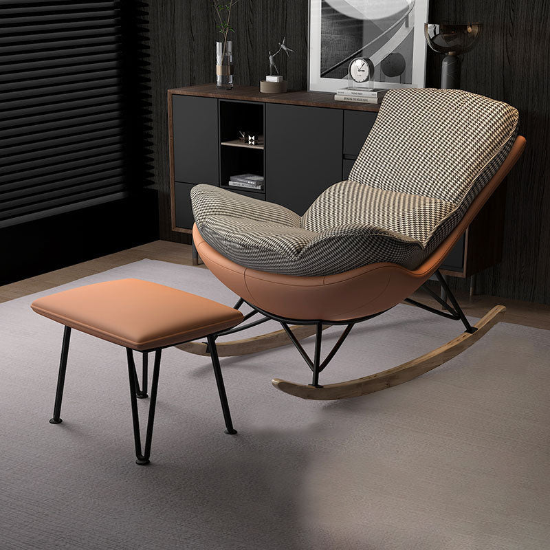 Living Room Simple Rocker Chair Modern Style Waterproof Single Rocker Chair