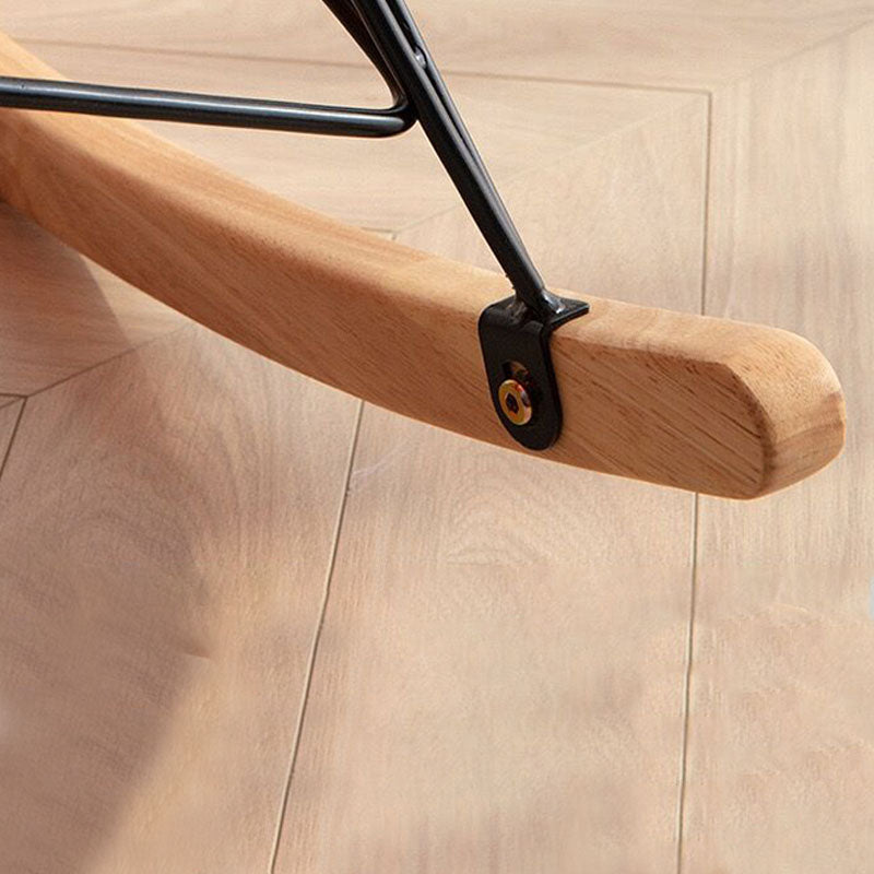 Contemporary Rocking Chair Cotton Upholstered Tufted Tear Resistant Baby Rocking Chair