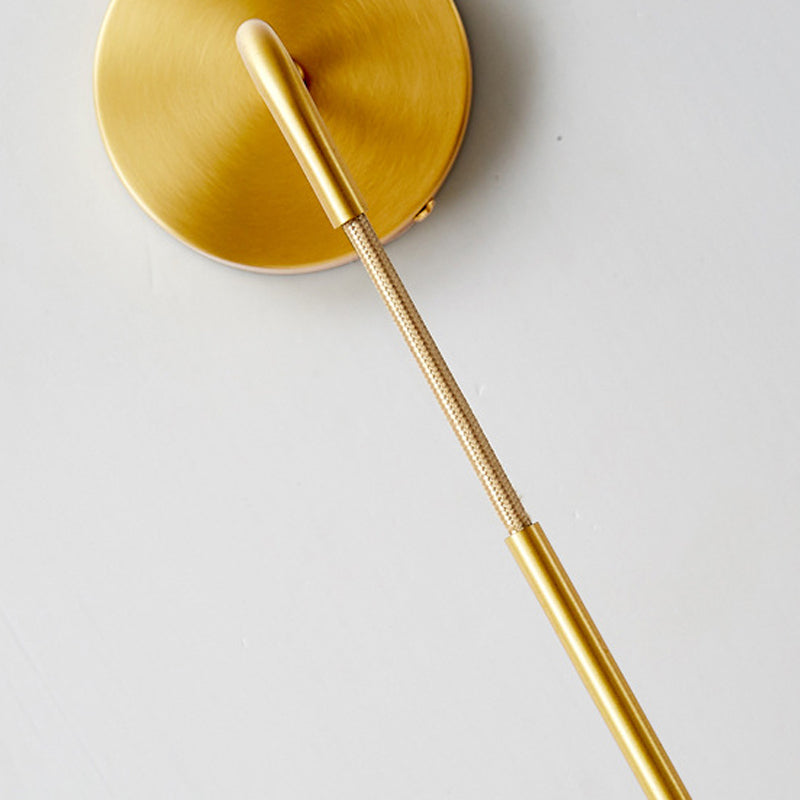 Ball Shape Glass Wall Light Modern Style 1 Light Wall Light Sconce in Gold