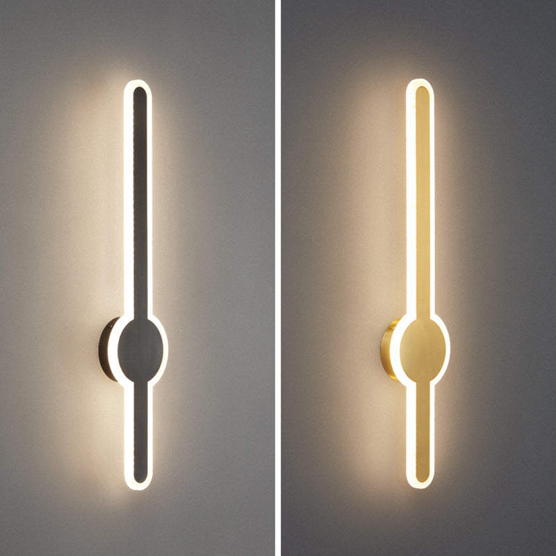 Metal Linear Vanity Wall Lights Modern 1-Light Vanity Wall Light Fixtures