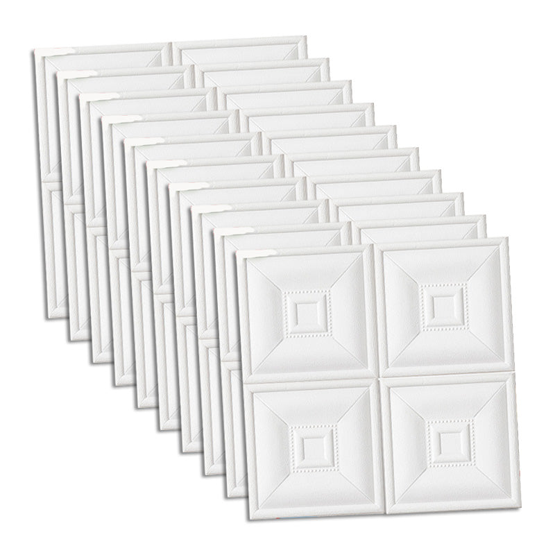 Glam Style Foam Waterproof Wall Paneling Living Room 3D Embossed Wall Paneling