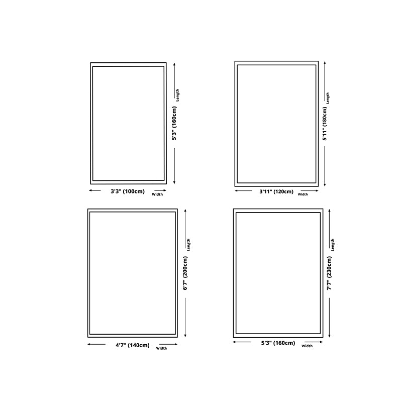 Orange Casual Rug Polyester Contrast Color Rug Washable Rug for Drawing Room