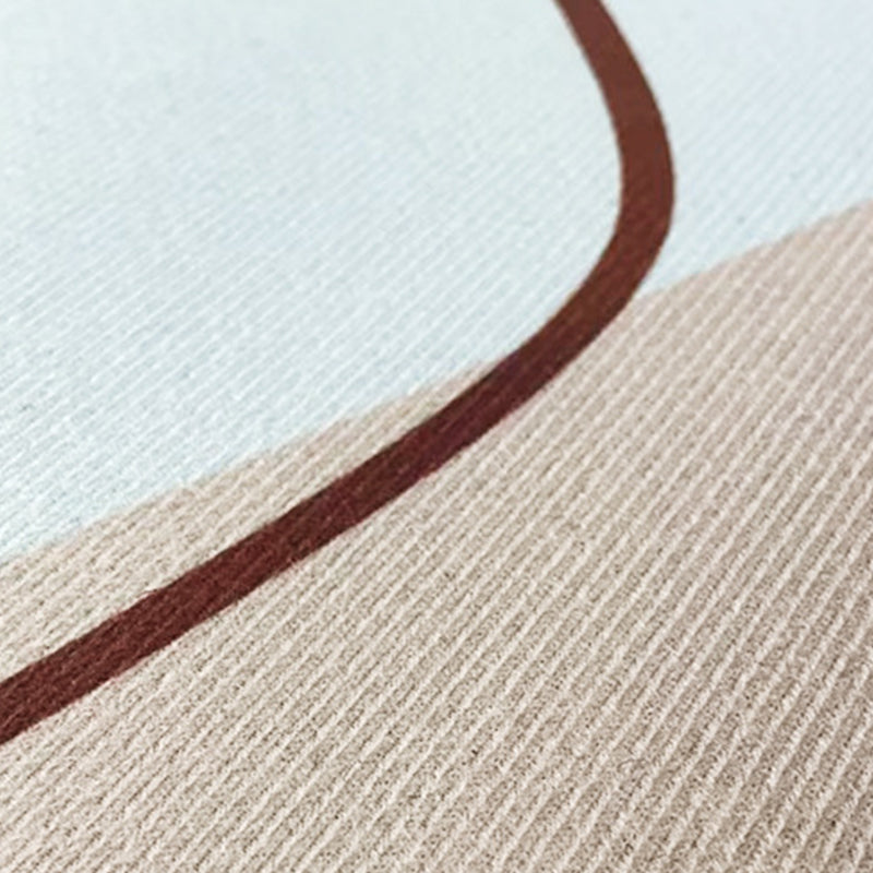 Casual Apricot Carpet Polyester Color Piece Carpet Washable Carpet for Living Room